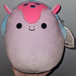 NWT Gyptodon Adopt Me! 8" Roblox Squishmallow blue & pink